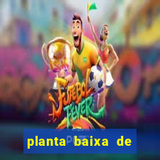 planta baixa de campo de futebol society